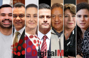 Jorge Álvarez Máynez, Juan Zepeda, Claudia Sheinbaum, Enrique Peña, Higinio Martínez, Delfina Gómez, Luisa María Alcalde