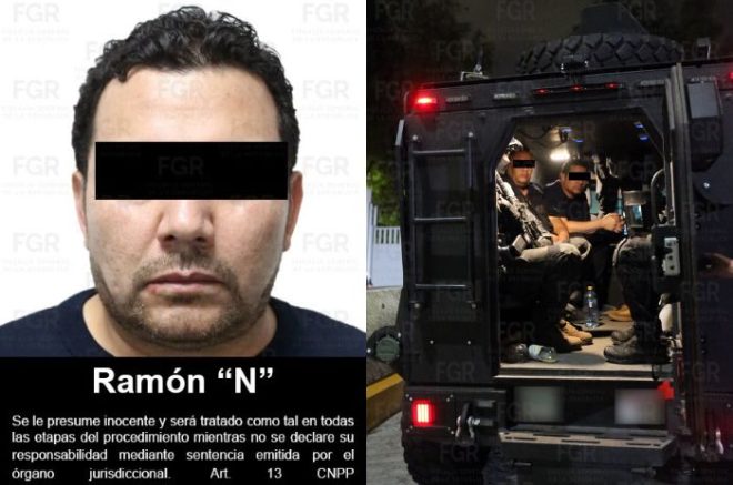 Ramón "N", alias "El R1", fue ingresado al Cefereso Número 1 "Altiplano", en Almoloya de Juárez.