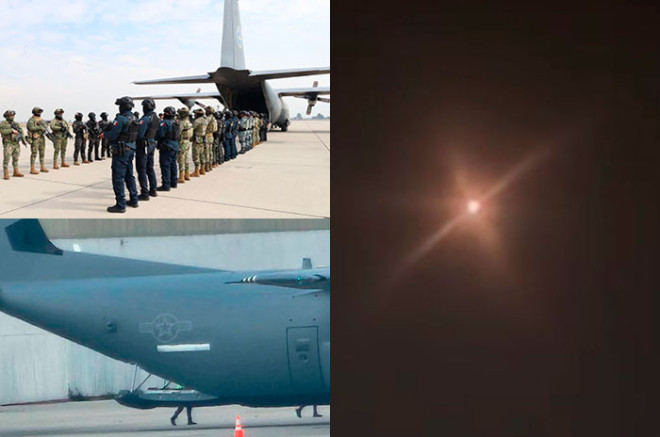 Video: Helicópteros militares sobrevuelan de madrugada colonias de Toluca