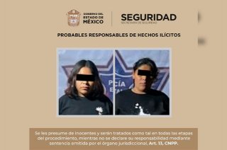 Nancy “N” y Tania “N”, ambas de 32 años, fueron detenidas luego de que autoridades localizaran 29 empaques con una sustancia.
