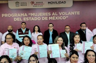 Daniel Sibaja anunció que mujeres del oriente del Edoméx recibieron capacitación en transporte por instructores certificados