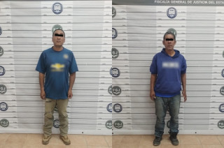 Los dos adultos detenidos durante el operativo