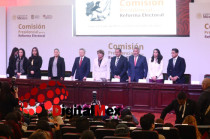 Presidium durante la Audiencia Pública sobre la Reforma Electoral en Toluca