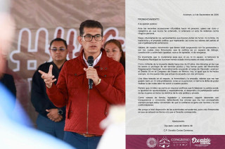 Osvaldo Cortés Contreras rechazó los señalamientos de Claudia Garfias, aseguró que se trata de una estrategia política en su contra,