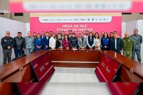 La gobernadora Delfina Gómez encabezó la Mesa de Paz en Nezahualcóyotl, donde se presentaron los resultados del Mando Unificado en la Zona Oriente.