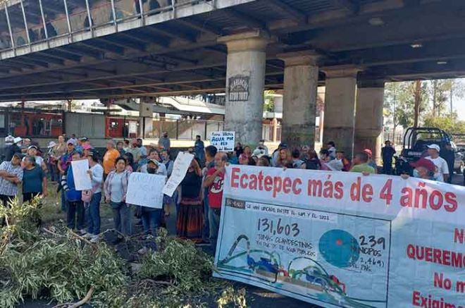 Video Bloquean Av Central Para Exigir Abasto De Agua En Ecatepec 4964