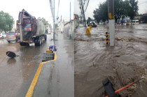 Inundación en La Bandera colapsa el tránsito sobre López Portillo