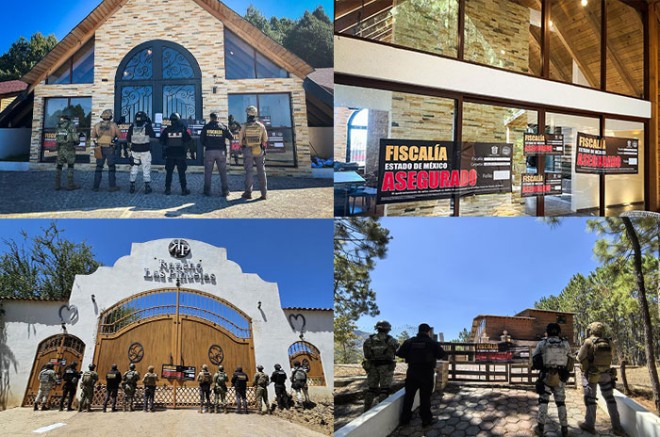 Como parte de esta estrategia, el pasado 28 de marzo, elementos de la DEFENSA, Secretaría de Marina (MARINA), Guardia Nacional (GN), Secretaría de Seguridad del Estado de México (SSEM) y Fiscalía General de Justicia del Estado de México, realizaron despliegues operativos simultáneos para ejecutar técnicas de investigación de cateos