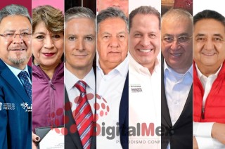 Norberto Morales, Delfina Gómez, Alfredo del Mazo, Higinio Martínez, Eruviel Ávila, Emilio Chuayffet, Eduardo Bernal