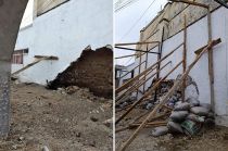 #Alerta: #Video: Construcción de "Plaza del Mariachi" en Calimaya causa daños a barda; familias temen por su integridad