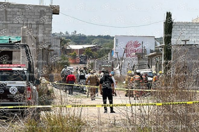 Operativo en Santa Catarina por posible atrapamiento en túnel clandestino.