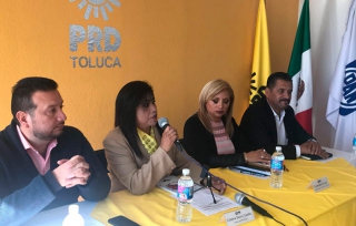 Esmeralda Luna y Mario Medina, precandidatos a diputados del Frente por Toluca