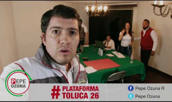 Lanza Pepe Ozuna “Plataforma Toluca 26”, para recibir propuestas de iniciativas de ley