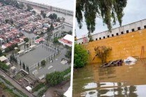 Al menos 400 viviendas están inundadas.