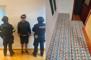 El detenido fue trasladado ante el Ministerio Público de Tenancingo, junto con los 160 mil pesos en efectivo y el automóvil asegurado.