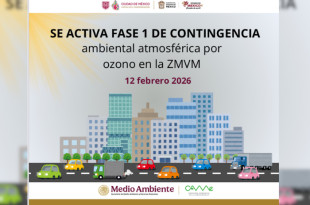 Aviso de contingencia ambiental por ozono en la Zona Metropolitana del Valle de México