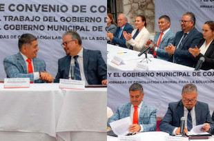 La firma tuvo lugar en la Casa de Cultura Calmécac, con presencia de autoridades municipales y estatales.