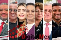 Horacio Duarte, José Arpide, Nancy Gómez, Claudia Sheinbaum, Delfina Gómez, Cristóbal Castañeda, Adrián Hernández