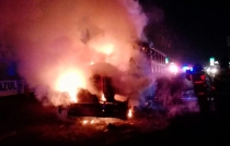 Incendian en la Texcoco-Lechería góndolas para NAICM