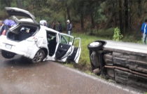 Choque deja lesionadas a menor y mujer en la Toluca-Zitácuaro