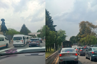 La movilización avanza por Paseo Tollocan y genera afectaciones viales