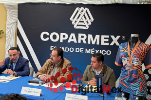 Fernando Flores, Julián Niembro y Brian Escobedo encabezaron la presentación de la Carrera COPARMEX Edoméx 2026, que espera reunir a 600 corredores.