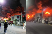 Incendio en Hacienda del Jardín, Tultepec, con columnas de humo visibles