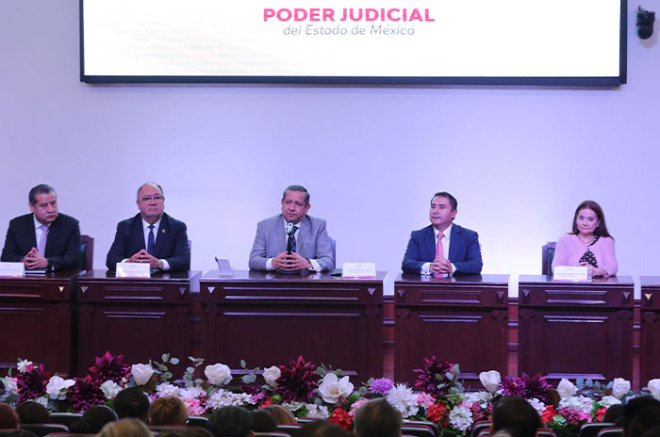 Magistrado Héctor Macedo se reúne con juezas y jueces del Edoméx para escuchar sus propuestas y fortalecer la impartición de justicia.