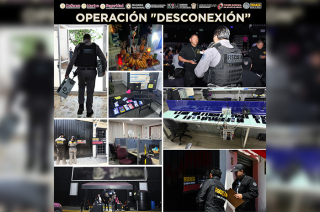 Durante la Operación “Desconexión”, autoridades aseguraron call centers clandestinos, equipo tecnológico y diversos inmuebles utilizados para extorsión y fraudes en el Estado de México.