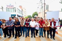 Raciel Pérez Cruz entregó la rehabilitación de tres vialidades de Tlalnepantla Centro.