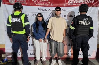 Monserrat “N” y Guillermo "N", ambos de 24 años, fueron trasladados y presentados ante la autoridad competente.