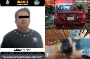 César “N”, detenido por la FGJEM, es investigado por su probable participación en un homicidio.
