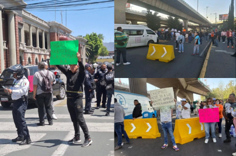 Manifestantes de Alcohólicos Anónimos bloquean carriles del Periférico Norte