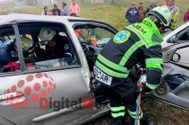 Las heridas fueron trasladadas en ambulancias a hospitales de Toluca.