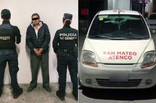 La víctima señaló a este hombre como el responsable de agredirla sexualmente y verbalmente al interior de la unidad en que viajaba.