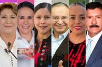 Delfina Gómez, Alejandra del Moral, Ginarely Valencia, Raymundo Martínez, Aglaed Salgado, Leopoldo Reyes Pavón