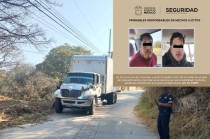 Camión robado recuperado por la Secretaría de Seguridad del Estado de México