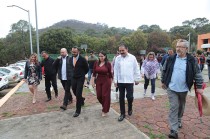 Recorrido encabezada por la alcaldesa Michelle Núñez Ponce y el Secretario de Educación