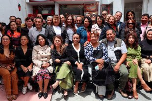 Periodistas mexiquenses durante la inauguración de la “Oficina para los Periodistas” en Toluca, un espacio gratuito destinado al trabajo del gremio.