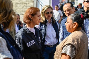 La alcaldesa constató los daños en los domicilios causados por las lluvias atípicas de los días 15 y 16 de septiembre