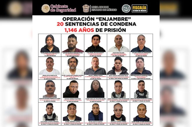 Ex funcionarios y policías están entre los 20 implicados sentenciados en la Operación “Enjambre”.