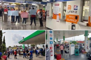 En Chiapas, los integrantes de la CNTE tomaron gasolineras en Tuxtla Gutiérrez, regalando combustible a los conductores 