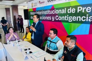 Autoridades estatales y municipales participaron en la Mesa Interinstitucional de Prevención de Inundaciones y Contingencias 2026.