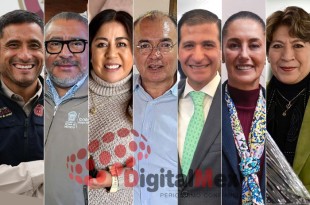 Adrián Hernández, Horacio Duarte, Ana Teresa Casas, Rigoberto López, Juan Maccise, Claudia Sheinbaum, Delfina Gómez