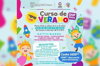La Unidad deportiva Municipal albergará el Verano Deportivo 2024 organizado por el Instituto de Cultura Física y Deporte de San Mateo Atenco