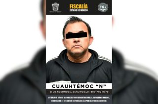 Cuauhtémoc “N” fue detenido por autoridades mexiquenses por su probable participación en secuestro exprés.