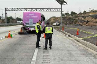 El accidente tuvo lugar en el kilómetro 52+100, después de la caseta de Jorobas.