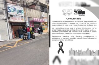 La Ruta 30 expresó sus condolencias por el fallecimiento del operador y los pasajeros.