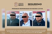 Una persecución en calles de Tultepec terminó con cuatro detenidos luego de que los ocupantes de un vehículo presuntamente dispararan contra elementos de la Policía Estatal.