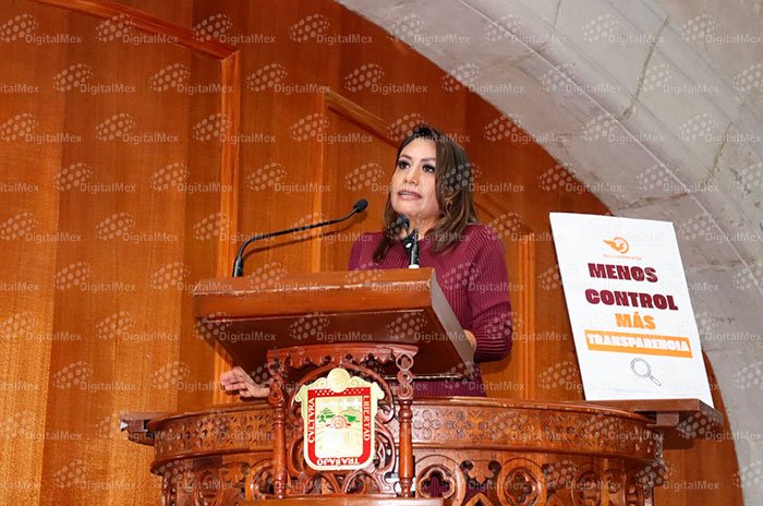 La diputada Ruth Salinas Reyes cuestionó que las Contralorías puedan asumir funciones de transparencia y vigilar al propio gobierno del Estado de México.